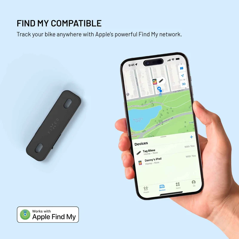 FIXED Tag Bike locator for Apple Find My Black - 8018669