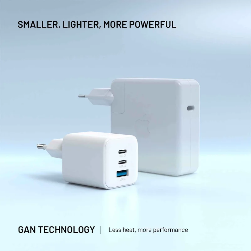 FIXED Super Fast Mini Charger 65W 2xUSB-C PD + USB-A White - 8019061