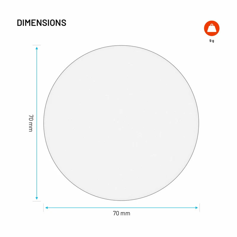 FIXED Disc Two-sided adhesive Dashboard Mount Pad Transparent - 8019209