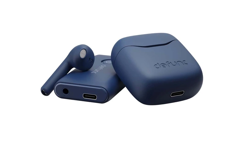 Defunc TRUE TRAVEL TWS 2in1 Hybrid In-Ear BT Earbuds + Adapter Blue - 8071449