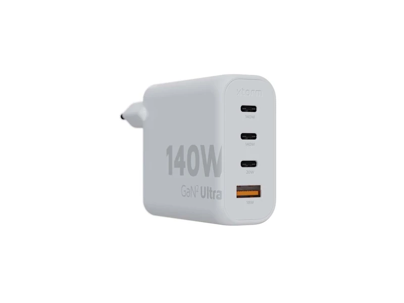 Xtorm 140W GaN2 Ultra Home Charger 3xUSB-C/USB-A White - 8227733