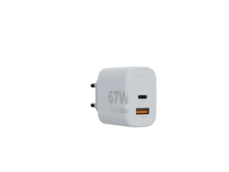 Xtorm 67W GaN2 Ultra Home Charger USB-C PD/USB-A White - 8227737