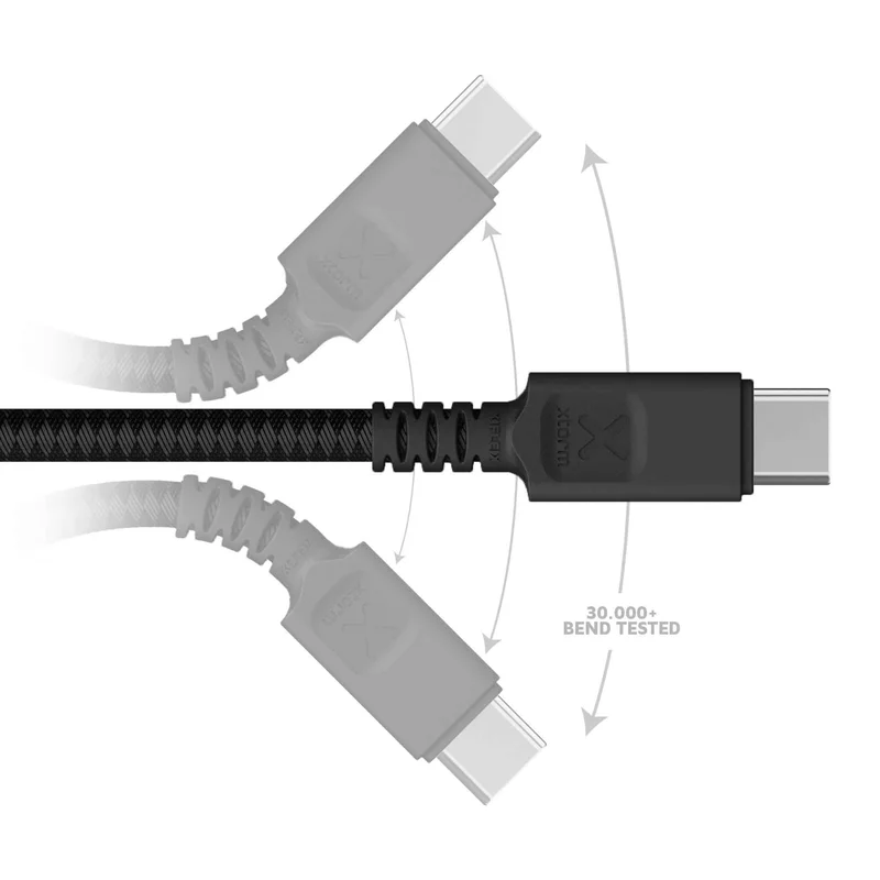 Xtorm Next Gen USB-A / USB-C cable 3m Black - 8227886