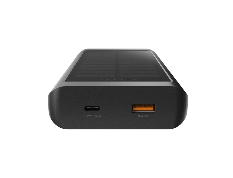 Xtorm Solar USB-C Power Bank 10.000mAh/15W with Flashlight Black - 8227928