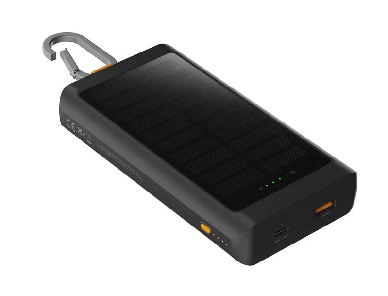 Xtorm Solar USB-C Power Bank 10.000mAh/15W with Flashlight Black - 8227928