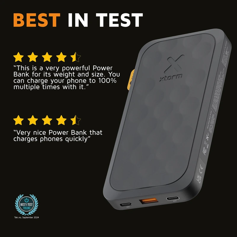 Xtorm Power Bank USB-C PD 20W 10.000mAh/2xUSB-C Black - 8227962