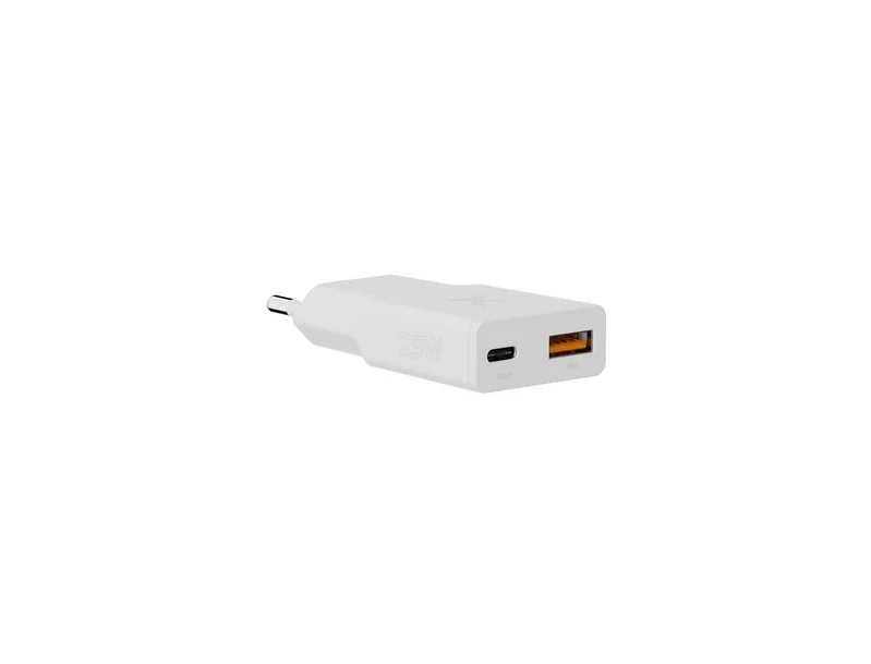 Xtorm 25W Go2 Slim Home Charger USB-C PD/USB-A White - 8227965