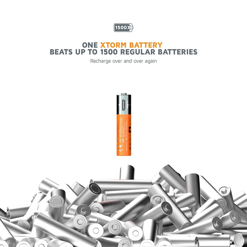 Xtorm NextGen AAA Batteries USB-C Rechargeable 4-Pack - 8227983