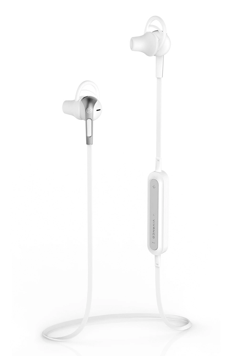 Vivanco Sport Fitness BT Ear-clip Headset White - 2838921