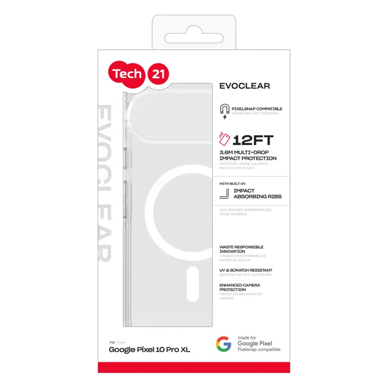 Tech21 Evo Clear Magnet Google Pixel 10 Pro XL Clear - 8674734