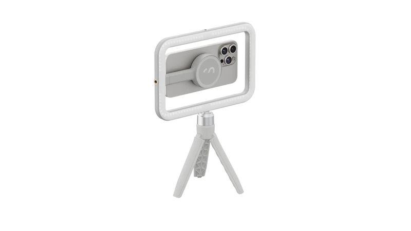 Shiftcam SnapStudio LED Light Frame with battery MagSafe-compatible Greige - 9350693