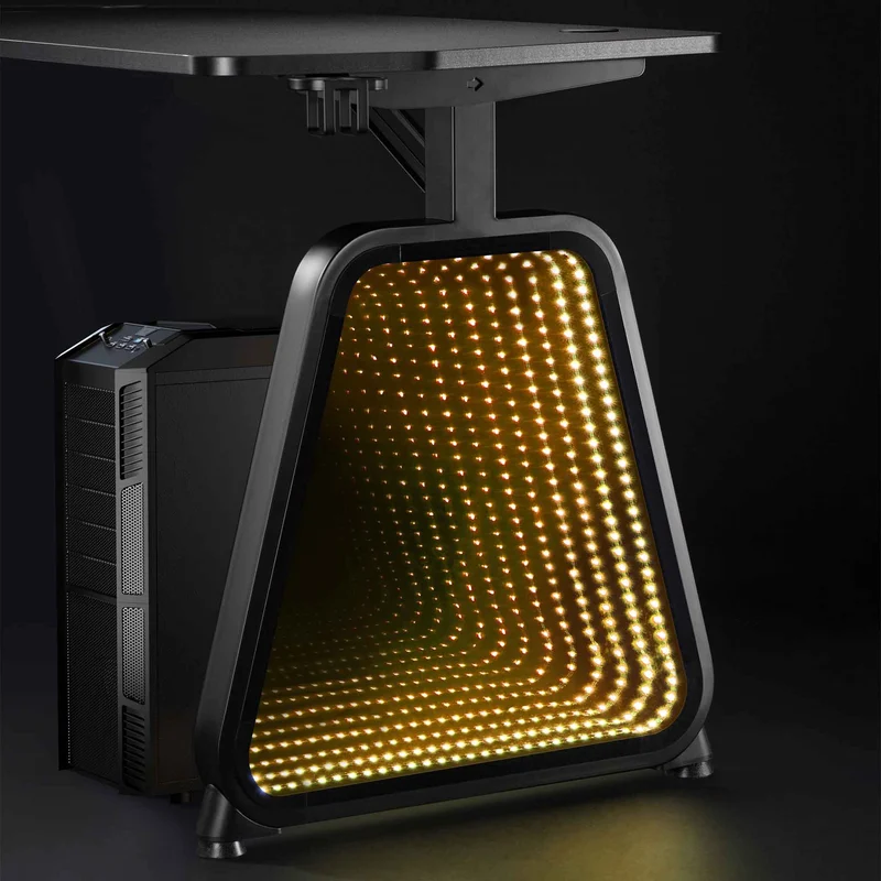 White Shark MEDUSA RGB Lighting Gaming Desk 136x60x75cm Black - 9450302