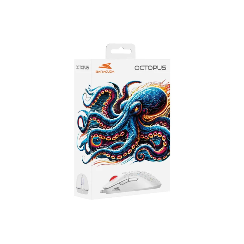 Baracuda OCTOPUS Gaming Mice 6D 3.600dpi White - 9450361