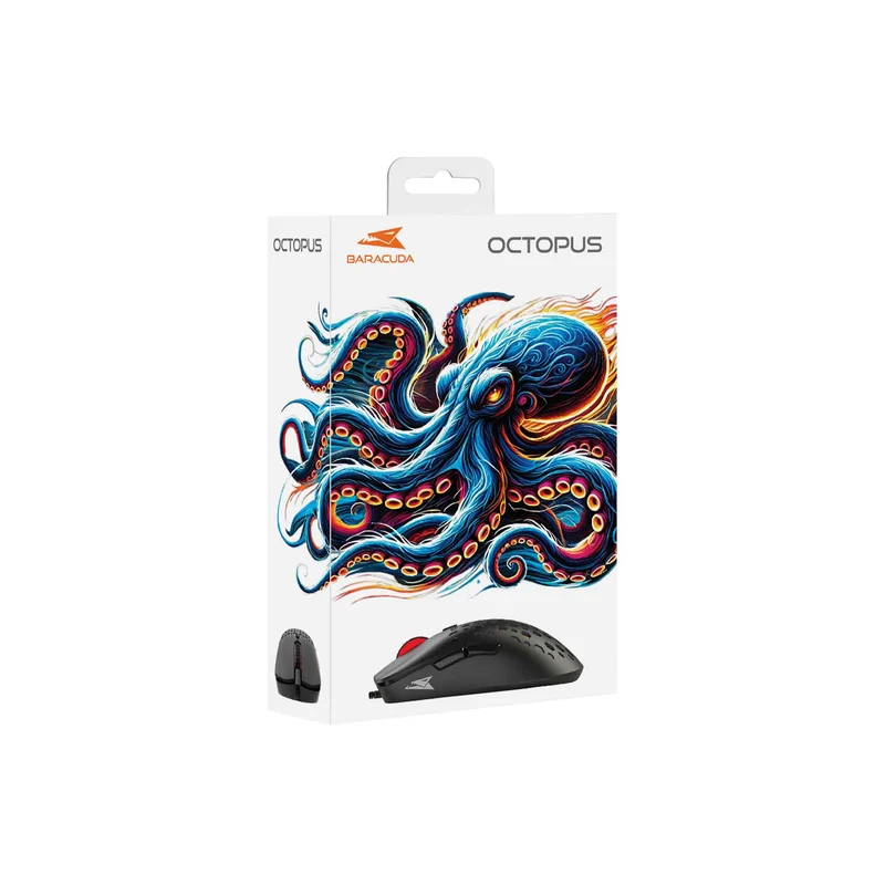 Baracuda OCTOPUS Gaming Mice 6D 3.600dpi Black - 9450362