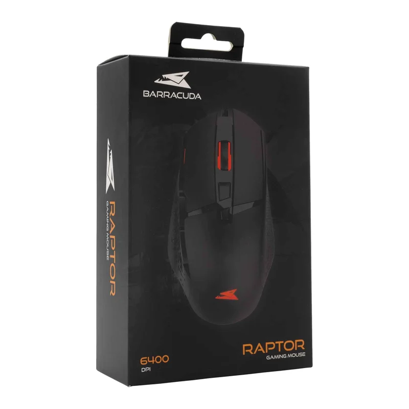 Baracuda RAPTOR Gaming Mice 8D 6.400dpi Black - 9450379