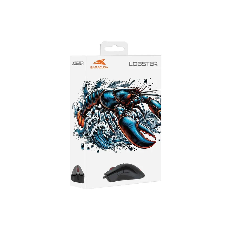 Baracuda LOBSTER Gaming Mice 7D 6.400dpi Black - 9450653