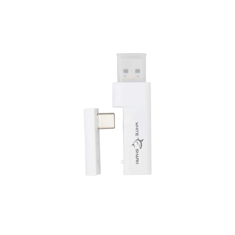 White Shark Premium FIRECREST Wireless Over-Ear Gaming Headset White/Grey - 9450675