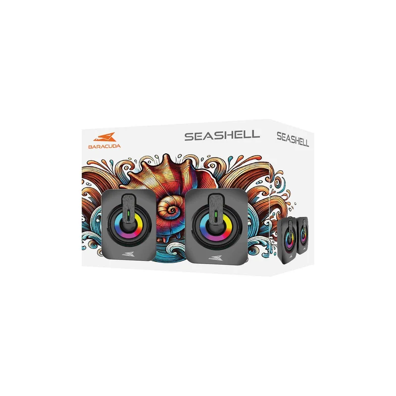 Baracuda SEASHELL Stereo 2.0 Speaker Black - 9450676