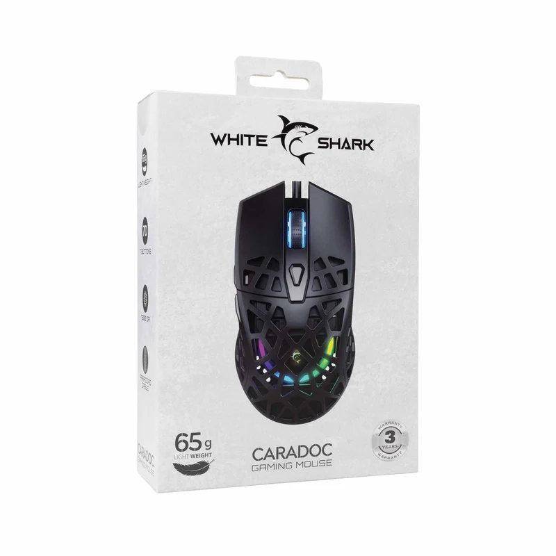 White Shark CARADOC Gaming Mice 7D 7.200dpi Black - 9450723