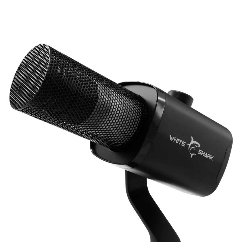 White Shark UDUKKU USB-C/XLR Dynamic Microphone incl. Stand Black - 9450732
