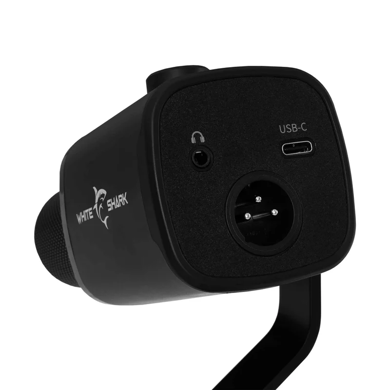 White Shark UDUKKU USB-C/XLR Dynamic Microphone incl. Stand Black - 9450732