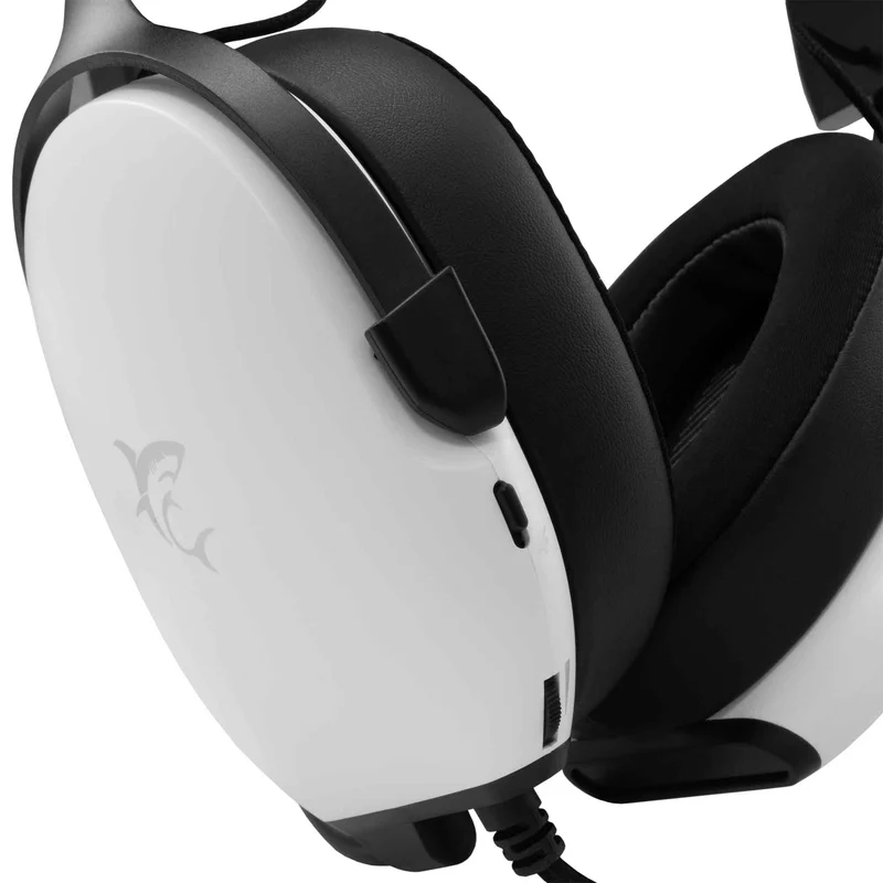 White Shark FOX Over-Ear Gaming Headset  White/Black - 9450739