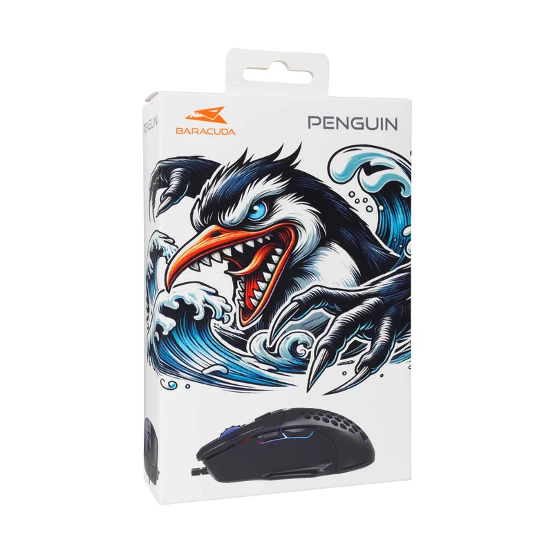 Baracuda PENGUIN Gaming Mice 6D 3.600dpi Black - 9450798