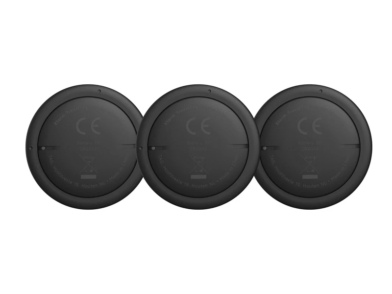 Xtorm TravelTag Tracker 3-Pack for iOS & Android Black - 9510195