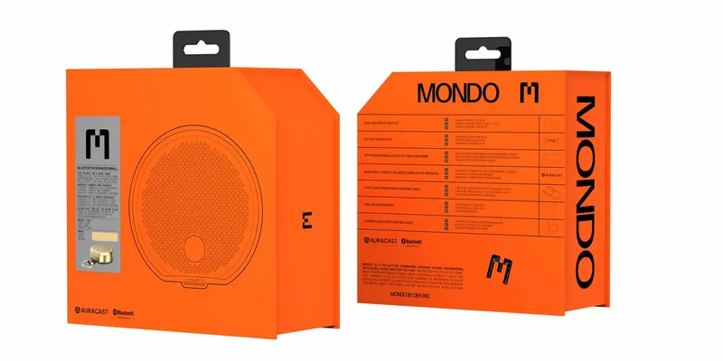 Mondo Bluetooth Speaker Small Brass/Black - 8071411