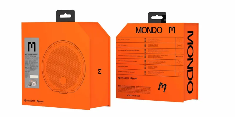 Mondo Bluetooth Speaker Small Silver/Greige - 8071412