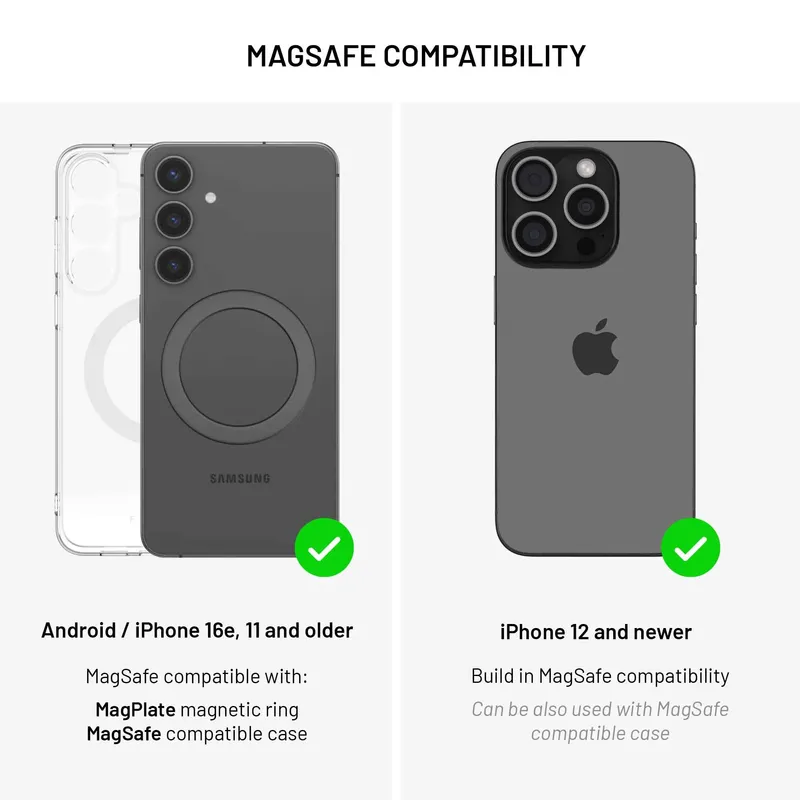 FIXED MagClick2 15W QI2 Airvent Car Mount Black - 8018846