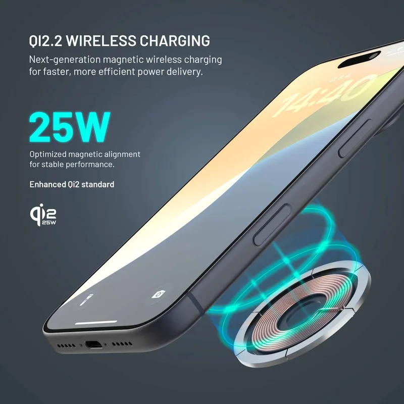 FIXED 3in1 Mag ALU 25W Qi2.2 Wireless Samsung Charging station Space Grey - 8019270