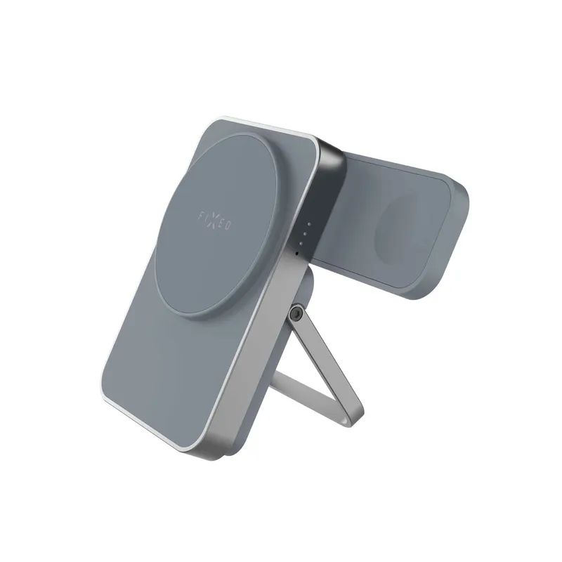 FIXED MagZen 5 Stand Qi2 20W Power Bank 5000mAh + Apple Watch charger Grey - 8018895