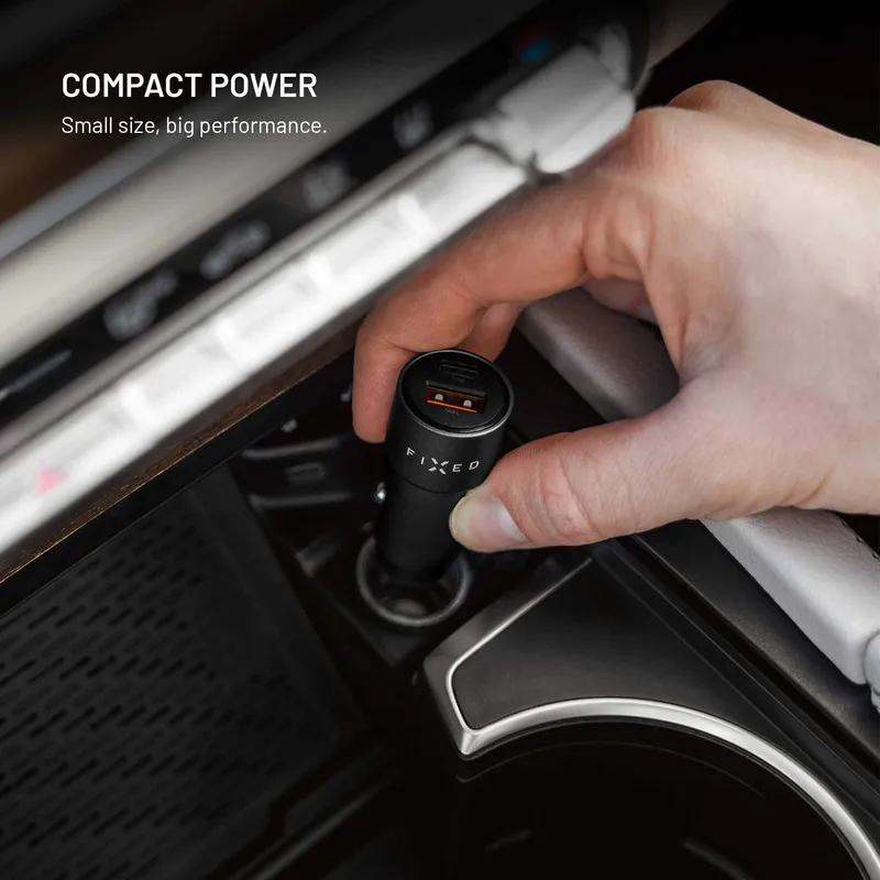 FIXED Super Fast Dual USB-A/C Car Charger 63W Black - 8019266
