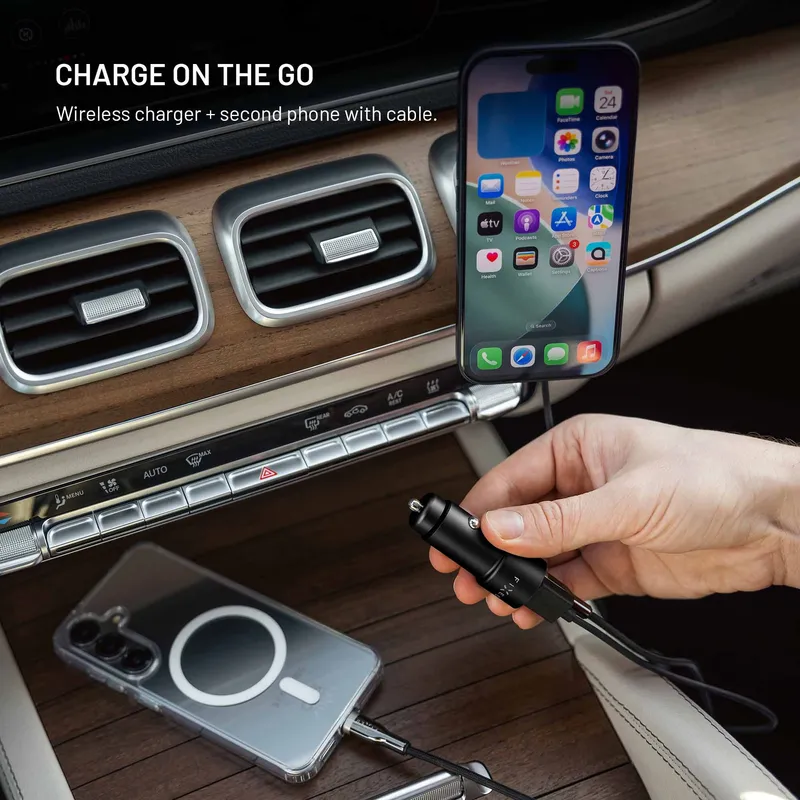 FIXED Super Fast Dual USB-A/C Car Charger 63W Black - 8019266