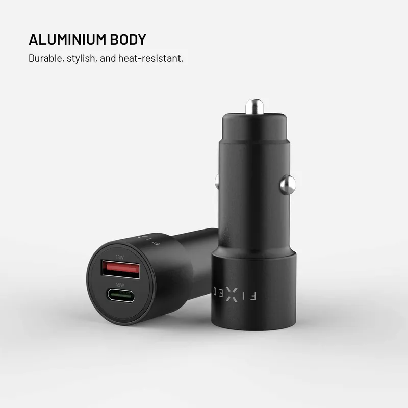 FIXED Super Fast Dual USB-A/C Car Charger 63W Black - 8019266