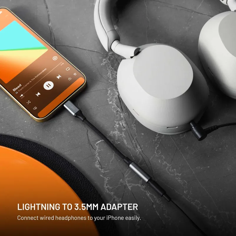 FIXED Link Premium Lightning to 3.5mm adapter Space Gray - 8019300