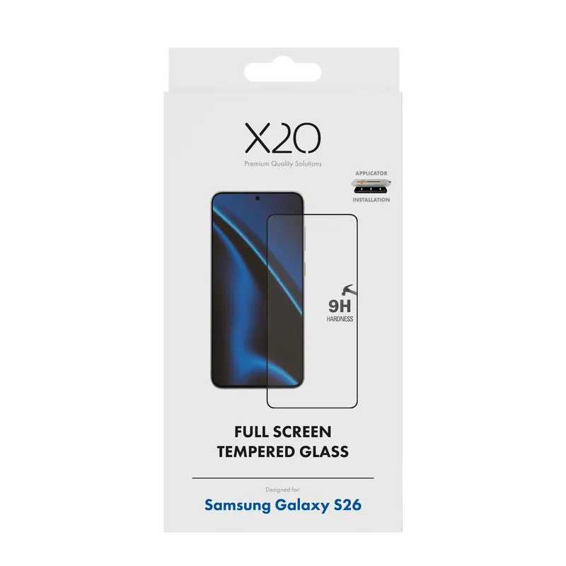 X2O Full Screen Tempered Glass Samsung Galaxy S26 - 3410097