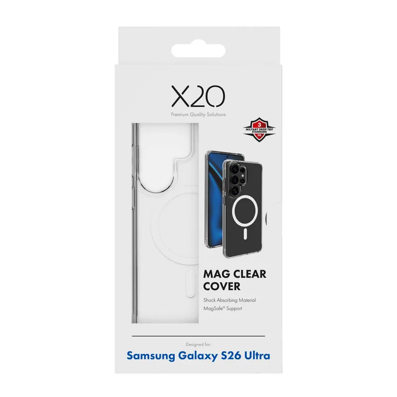 X2O Mag Clear Cover Samsung Galaxy S26 Ultra Clear - 3410093