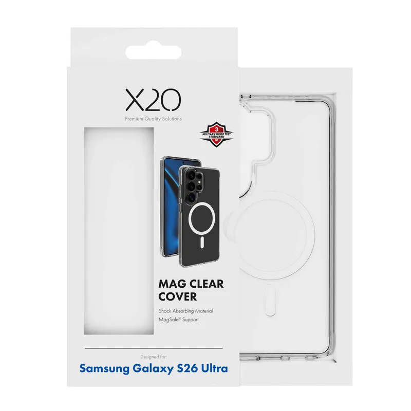 X2O Mag Clear Cover Samsung Galaxy S26 Ultra Clear - 3410093