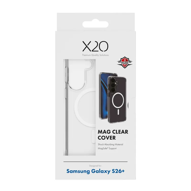X2O Mag Clear Cover Samsung Galaxy S26+ Clear - 3410096