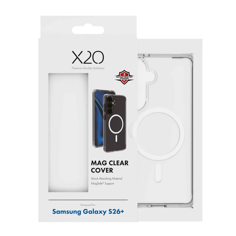 X2O Mag Clear Cover Samsung Galaxy S26+ Clear - 3410096