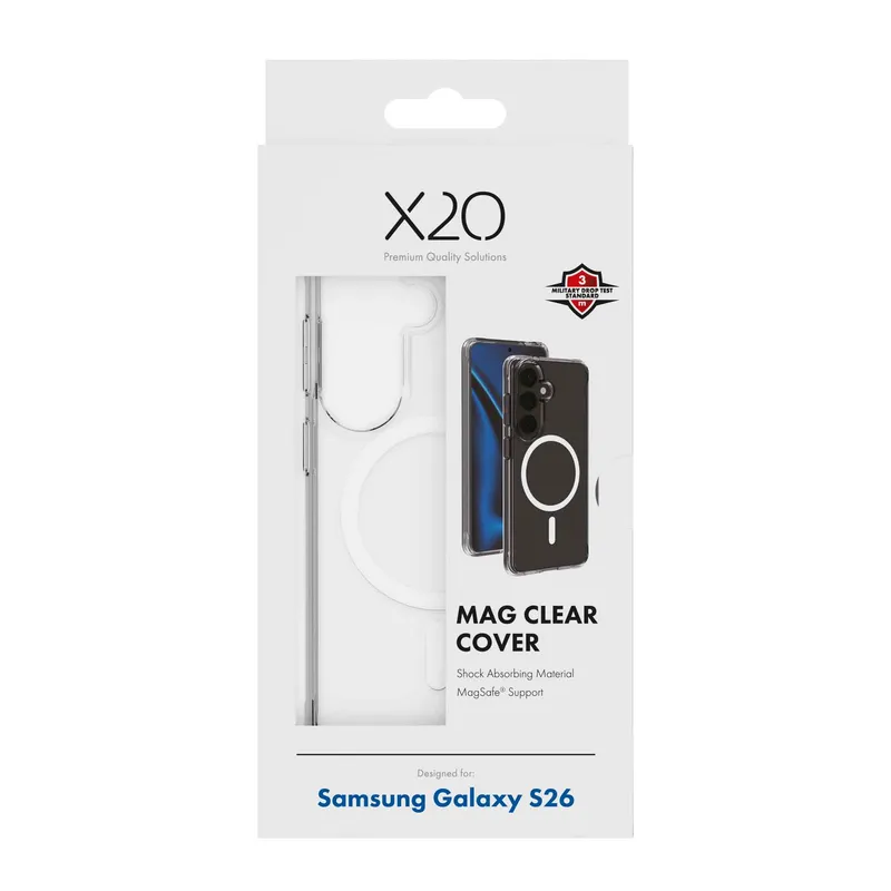X2O Mag Clear Cover Samsung Galaxy S26 Clear - 3410100