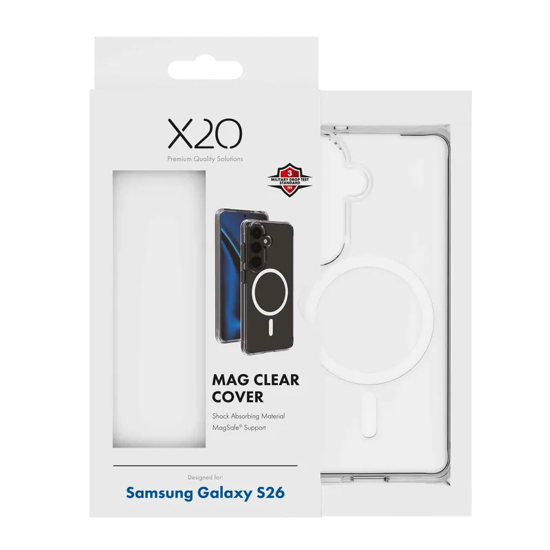X2O Mag Clear Cover Samsung Galaxy S26 Clear - 3410100