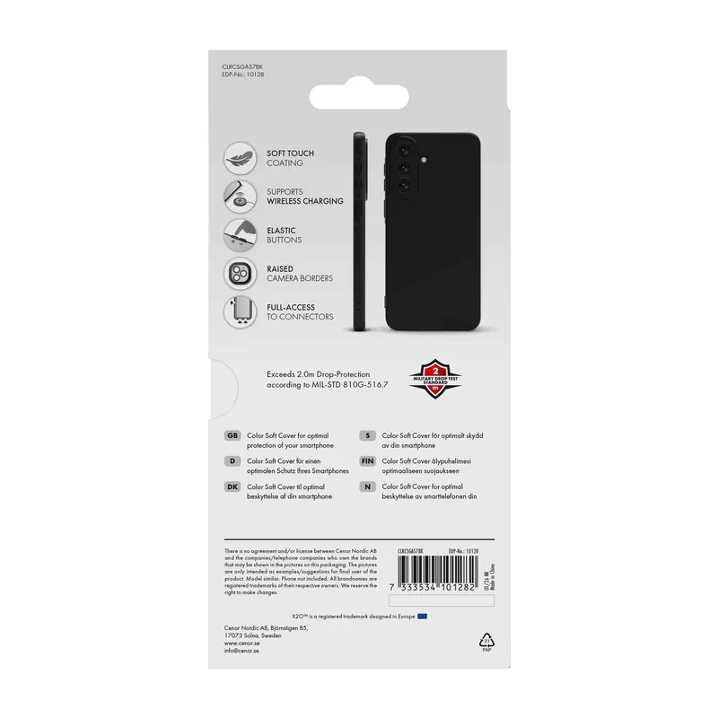 X2O Color Soft Cover Samsung Galaxy A57 5G Black - 3410128