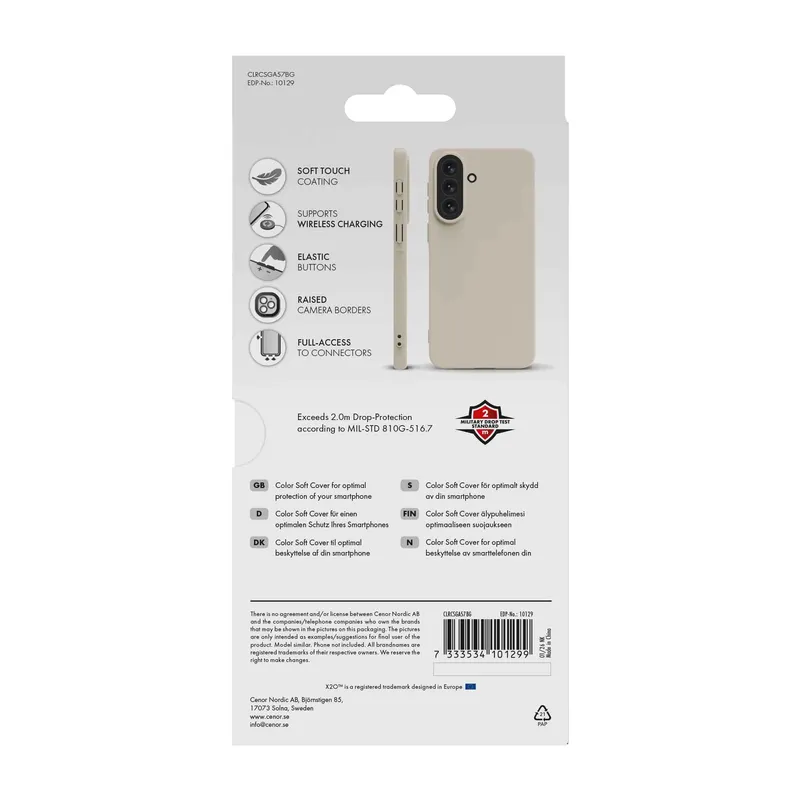 X2O Color Soft Cover Samsung Galaxy A57 5G Beige - 3410129