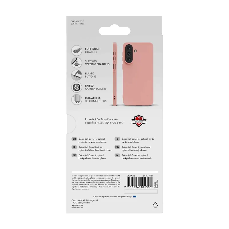 X2O Color Soft Cover Samsung Galaxy A57 5G Peach - 3410130