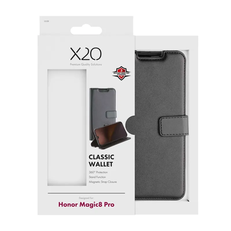 X2O Classic Wallet Honor Magic8 Pro Black - 3410109