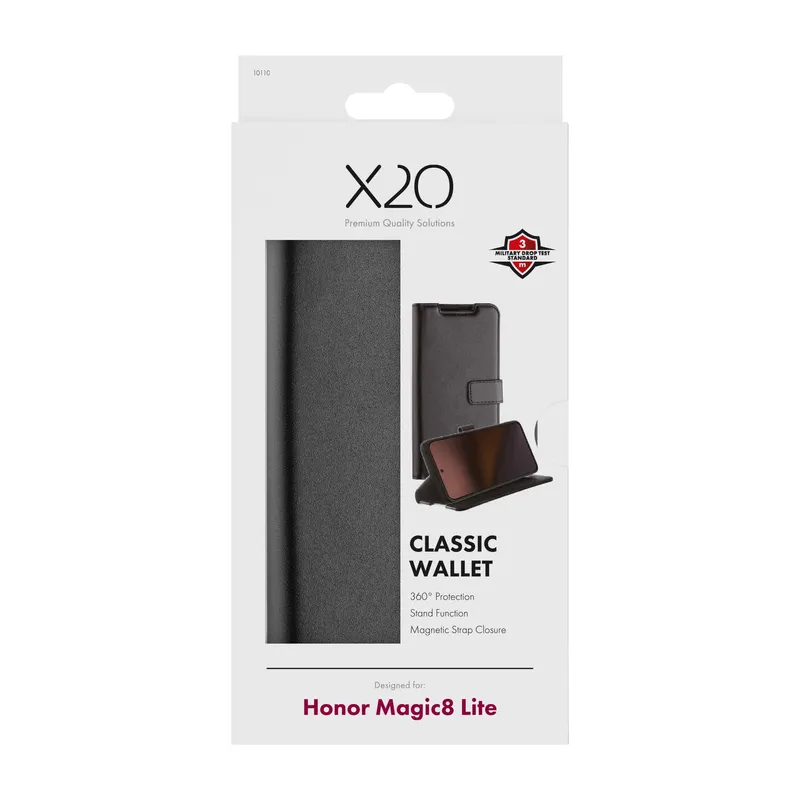 X2O Classic Wallet Honor Magic8 Lite Black - 3410110