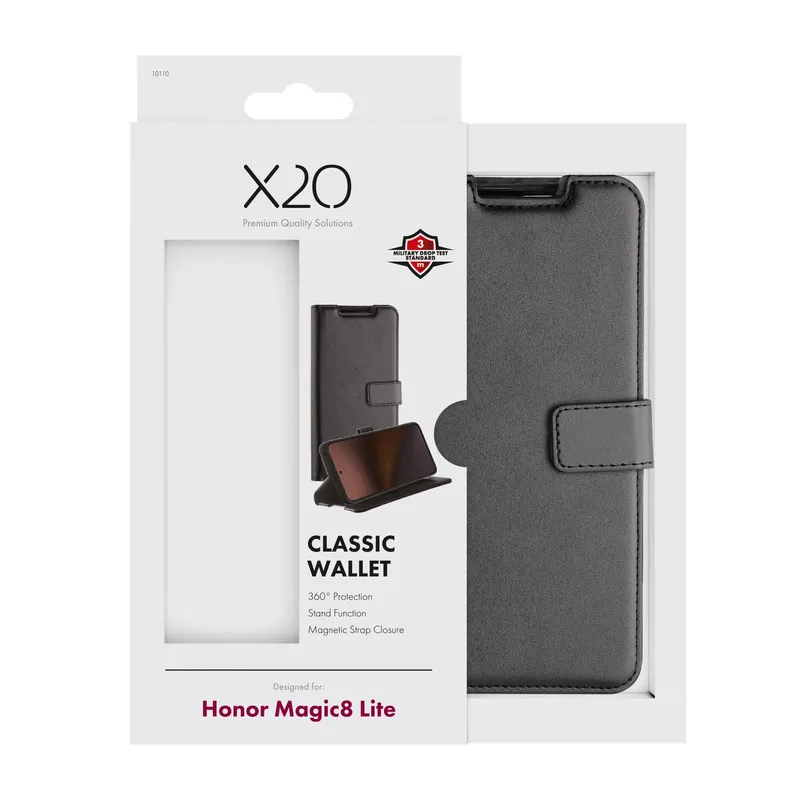 X2O Classic Wallet Honor Magic8 Lite Black - 3410110